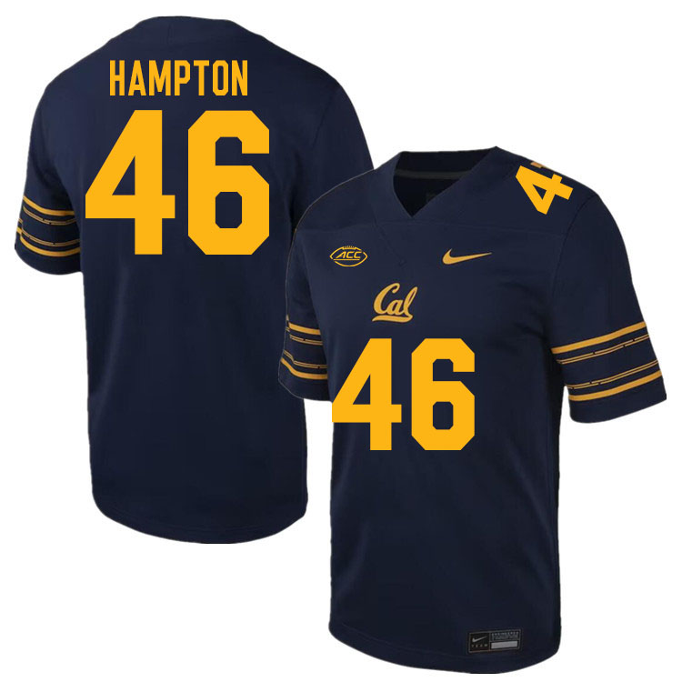 California Golden Bears #46 Aaron Hampton ACC Conference College Football Jerseys Stitched-Navy